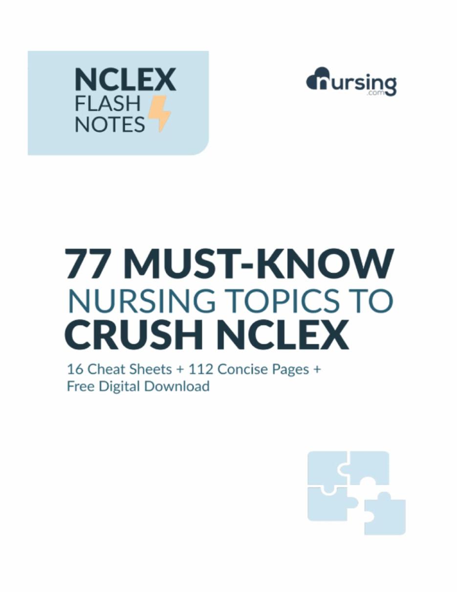 NCLEX Flash Notes